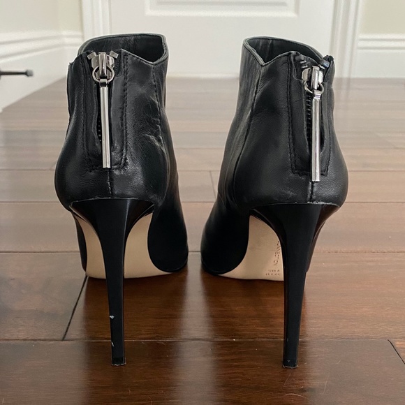 French Connection Black Leather Stiletto Booties - 7 - Picture 4 of 10